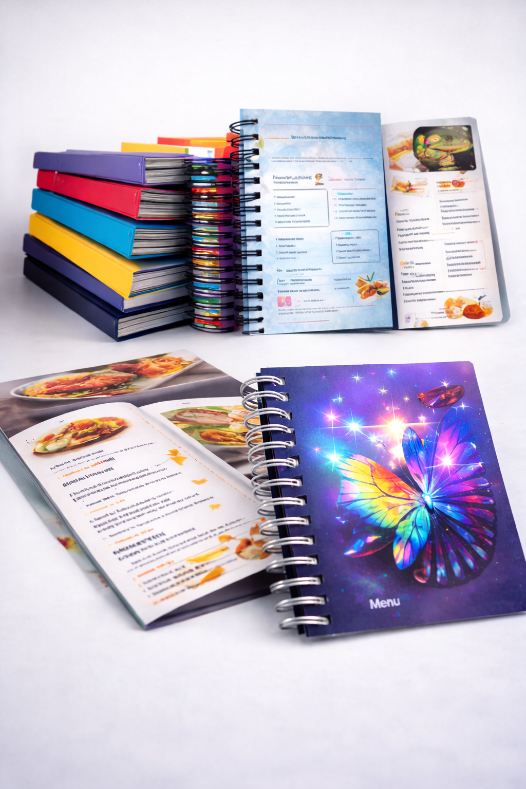 booklets, menu cards