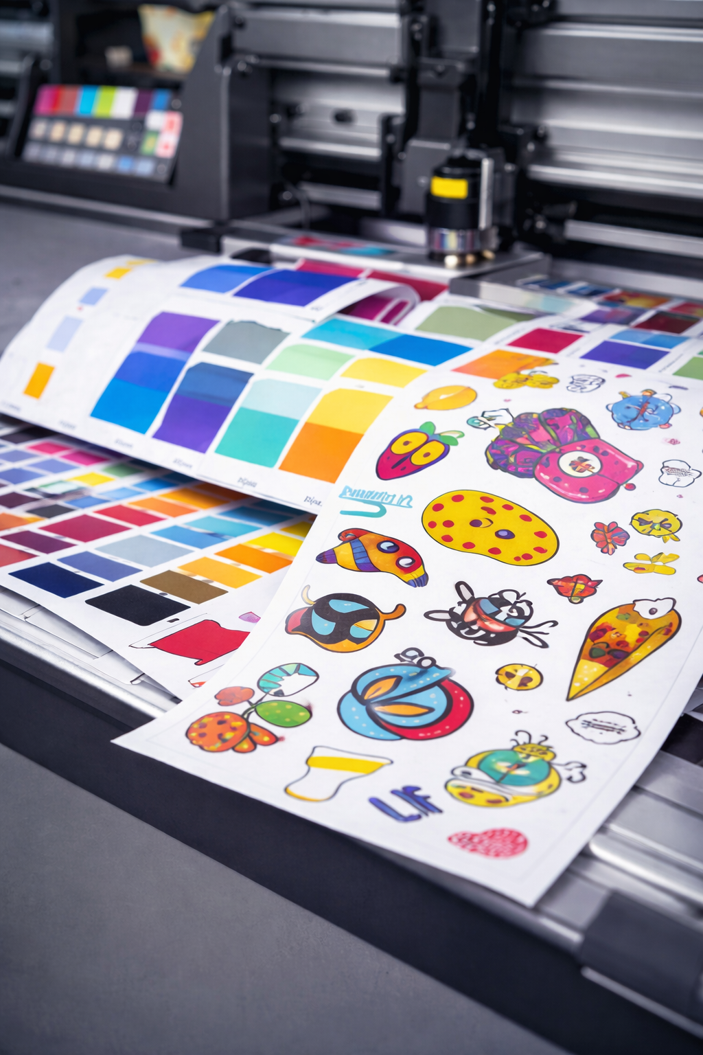 custom sticker printing & cutting